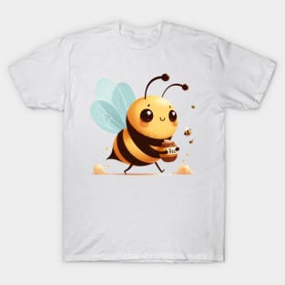 Cute Bee Carrying Honey T-Shirt